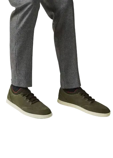 Soho Walk Leather Sneakers – Deep Dark Green