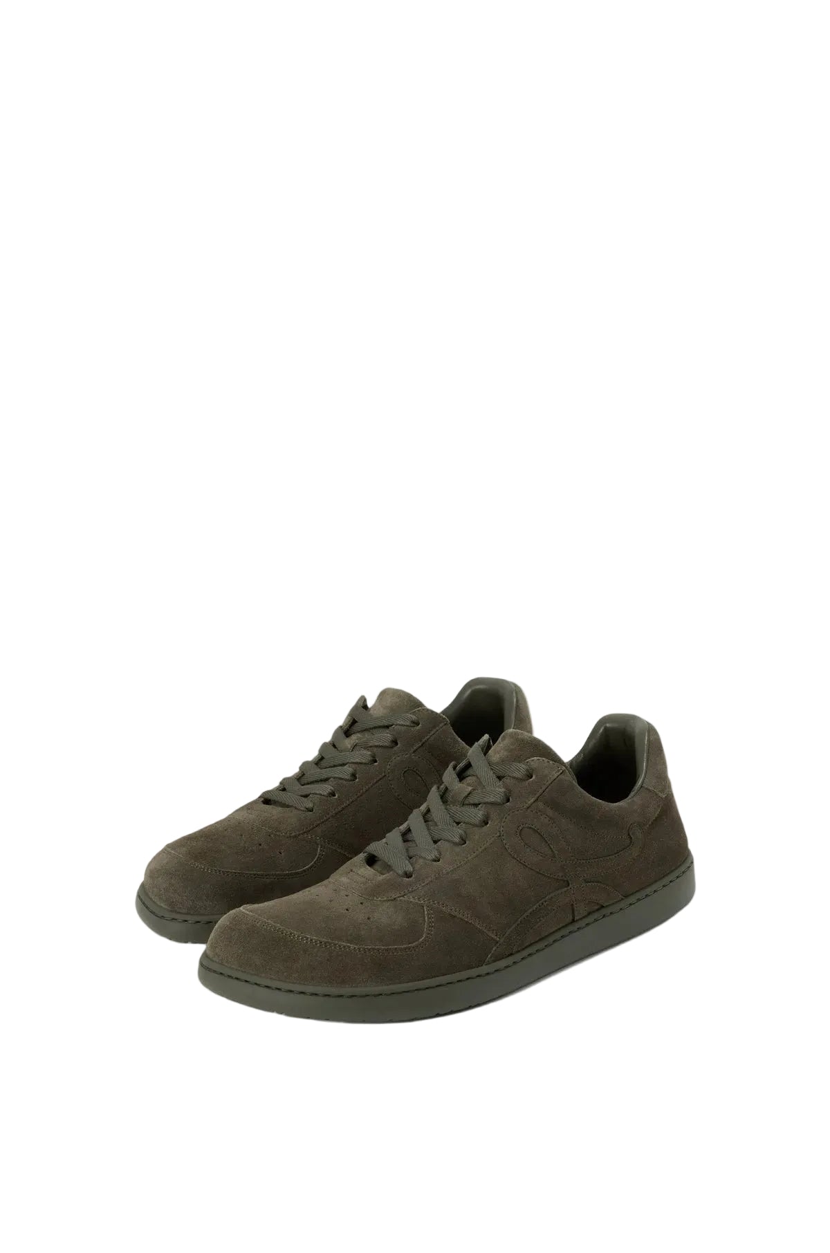 Jambo Suede Calfskin Sneakers – Olive Green