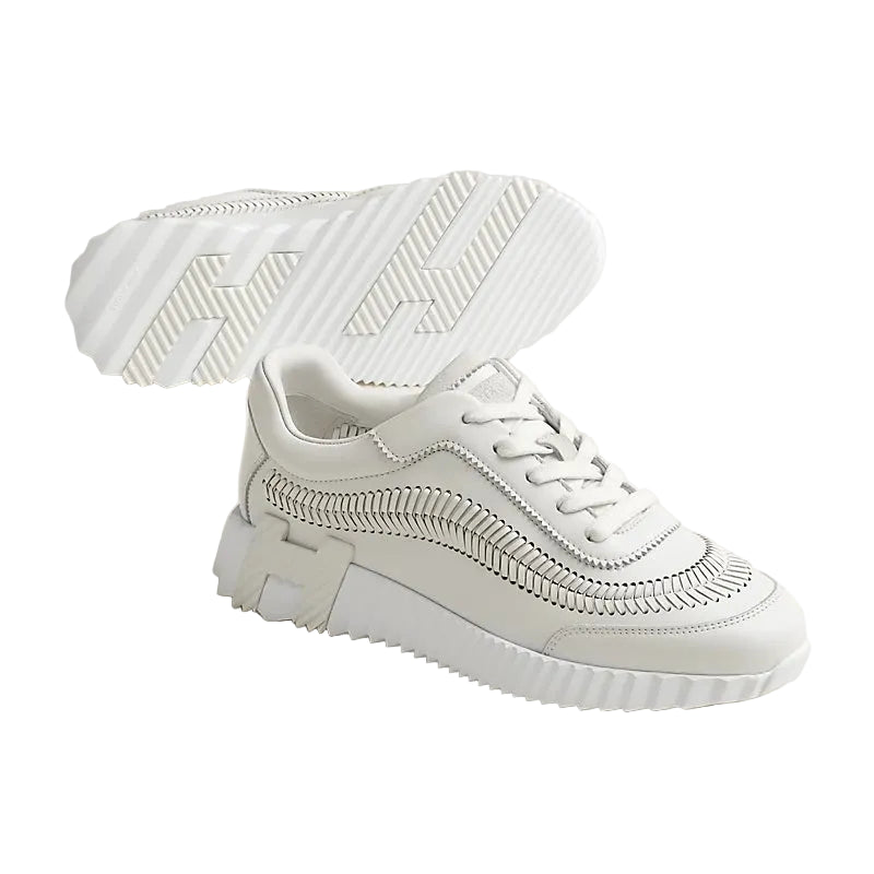 Premium Sport Sneakers - white leather