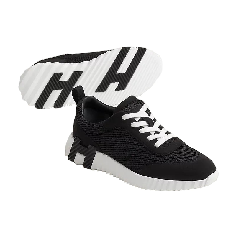 Premium Sport Sneakers - black mesh