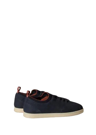 Soho Walk Leather Sneakers – Navy Blue