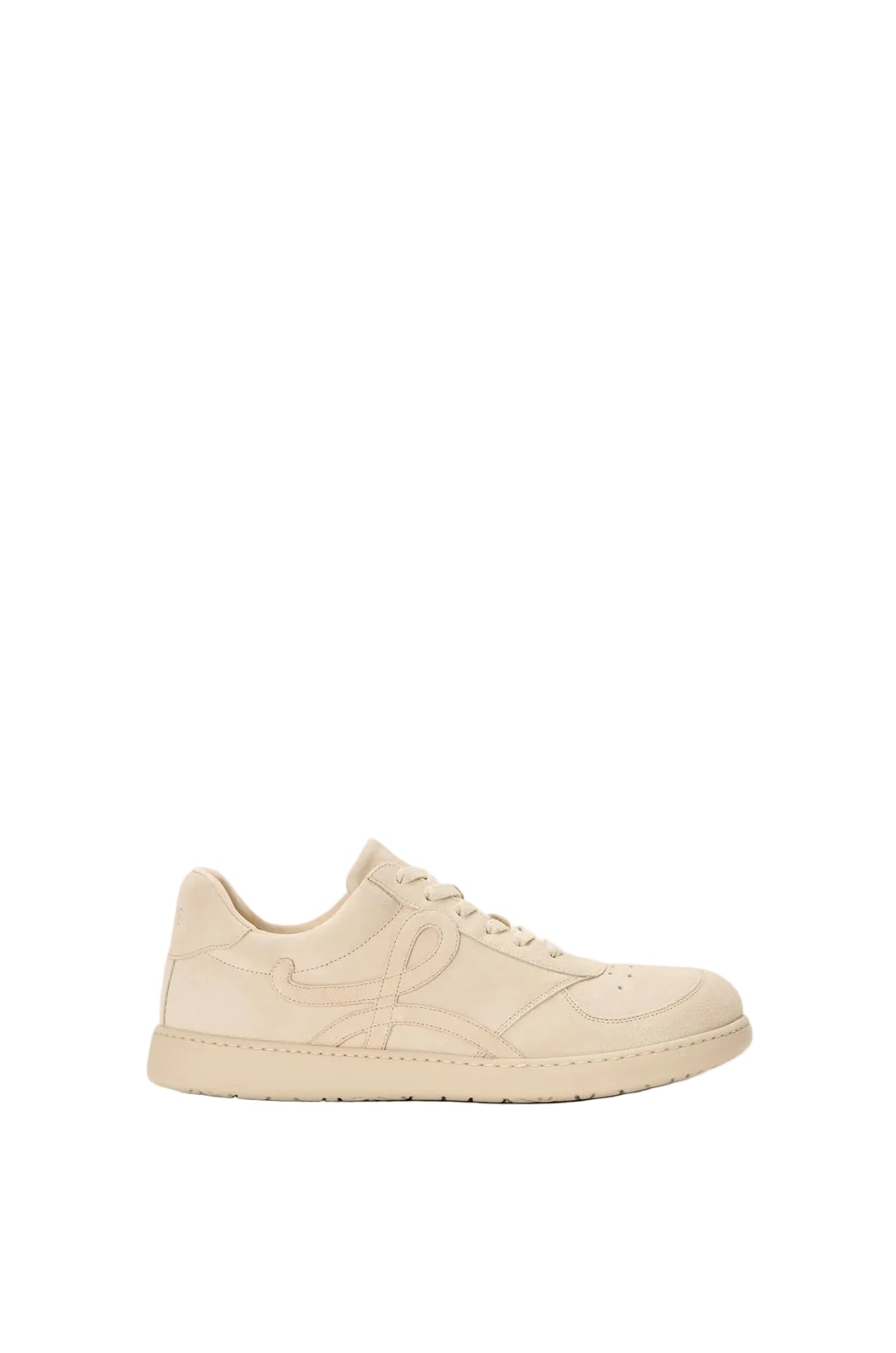 Jambo Suede Calfskin Sneakers – Oat Milk