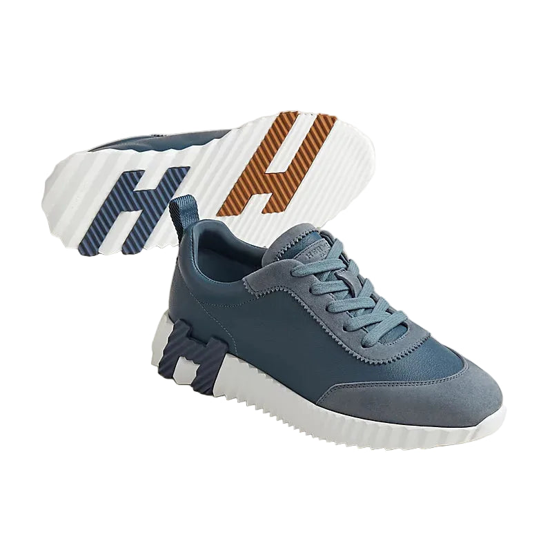 Premium Sport Sneakers - navy blue suede