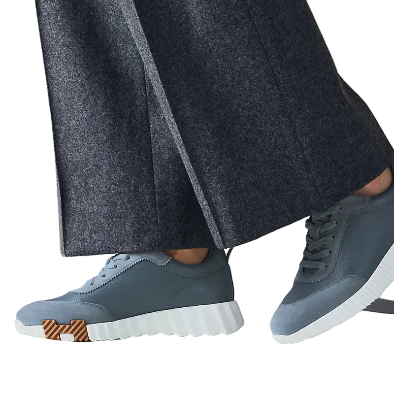 Premium Sport Sneakers - navy blue suede