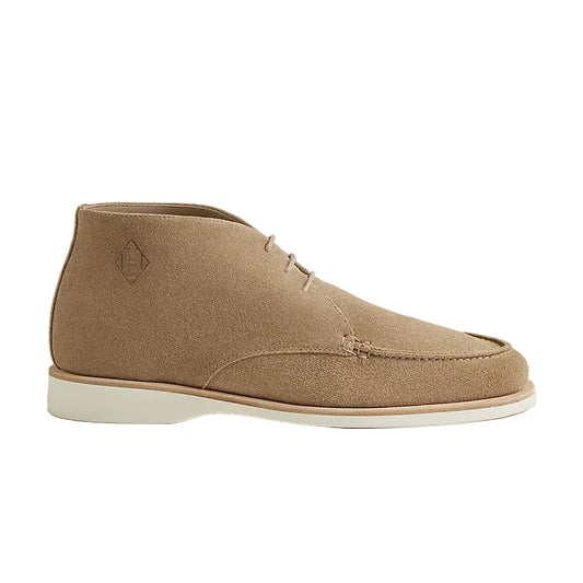 Suede Derby Shoes with Signature Detail