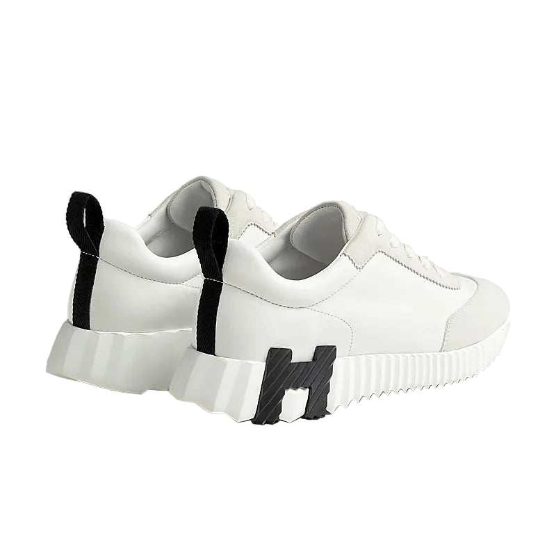Bouncing Sneakers - White with Black Hermès