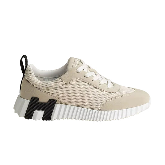 Bouncing Sneakers - Light Beige Suede Front